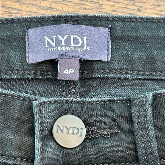 NYDJ Jeans Black Sheri Slim.  4P EUC - Picture 6 of 8